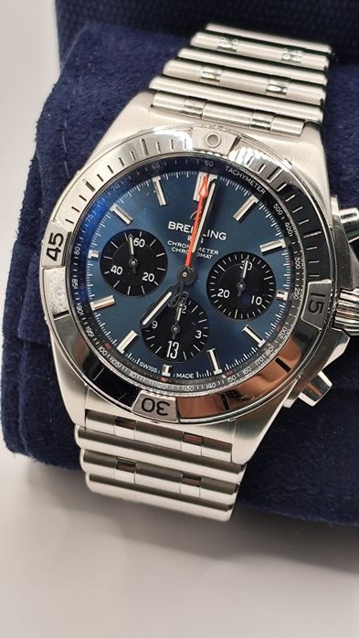 Breitling chronomat 42mm blue dial