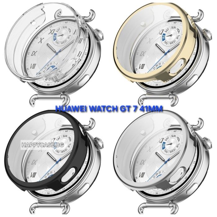 Huawei Watch GT7 Pro 46mm / GT7 46mm 41mm / 360° Мек силиконов кейс с протектор за екран