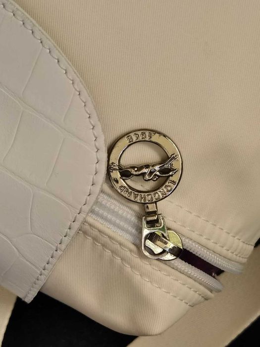 Rucsac crem Longchamp pliiabil made in France