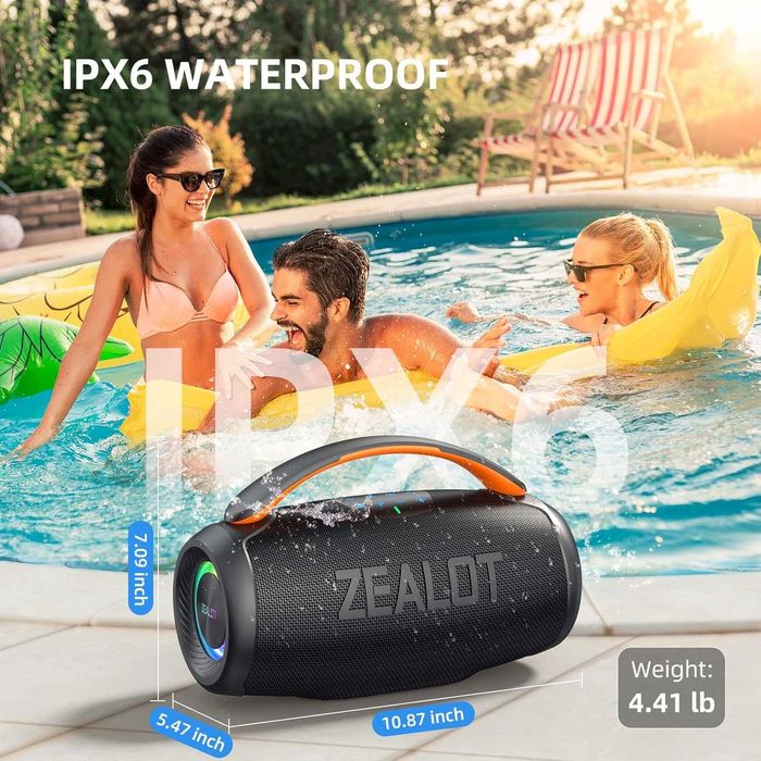 Мощна преносима водоустойчива тонколона ZEALOT P11 (Нова)