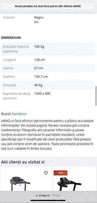 Banda de alergare Kondition HM-3800