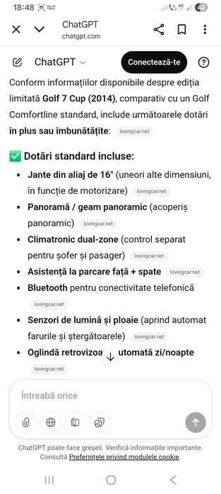 Vânzare VW Golf CUP accept și schimburi