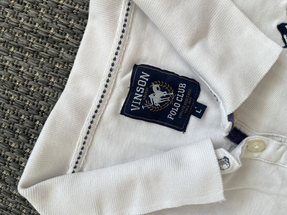 Vinson Polo Club white polo