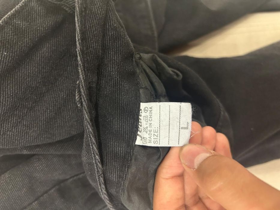 Широкие Черные джинсы baggy