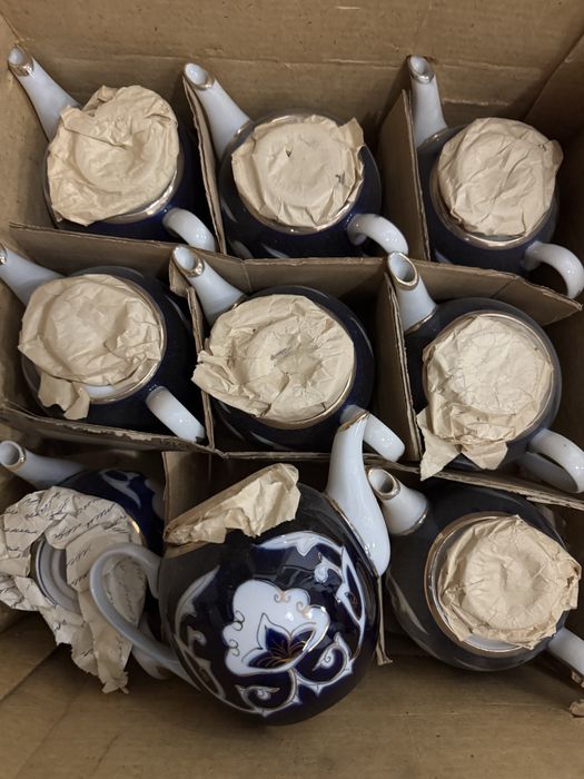 Paxta gulli choynaklar Чайники узбекские