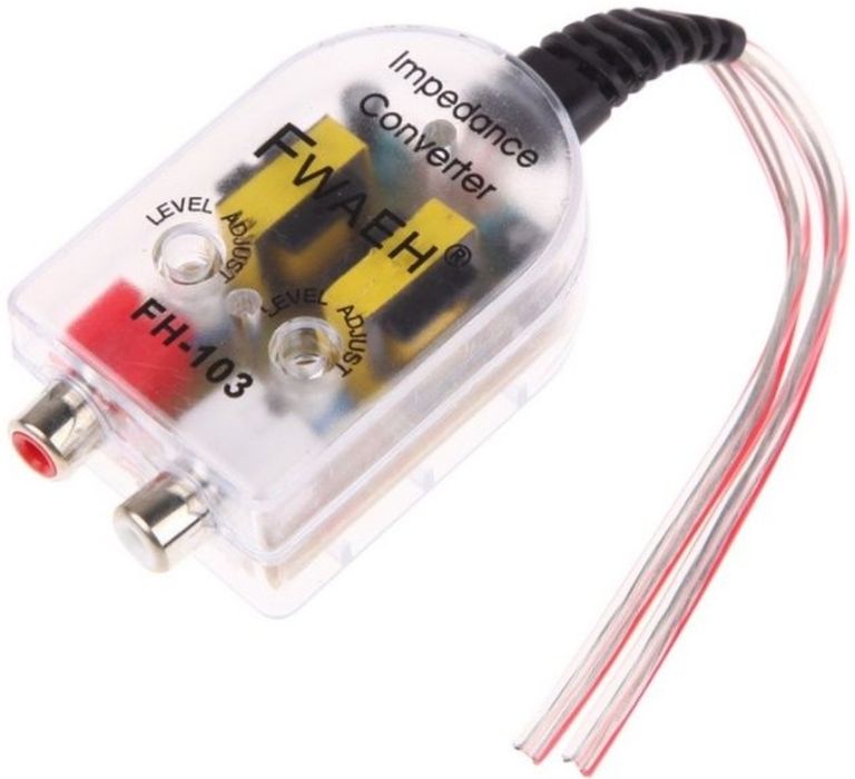 HI LOW Audio Convertor HI LOW HI LOW Adaptor Hi Low RCA High Low Audio