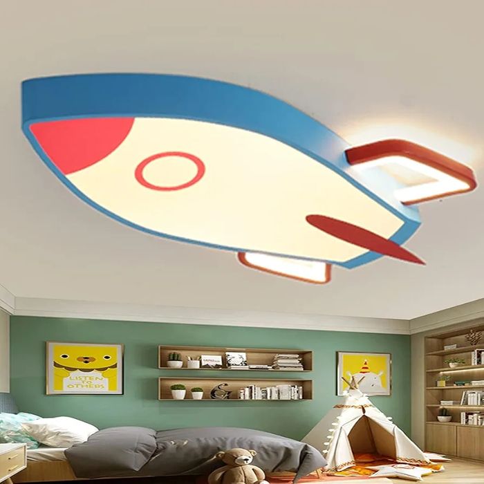 Таванна лампа William 337，Creative Rocket плафониера Ковано желязо