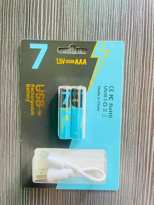 Set 4 Acumulatori Litiu AA cu încărcare pe  USB-C