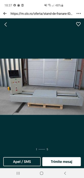 Stand de franare autoturisme