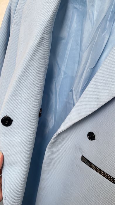 Пиджак женский голубой