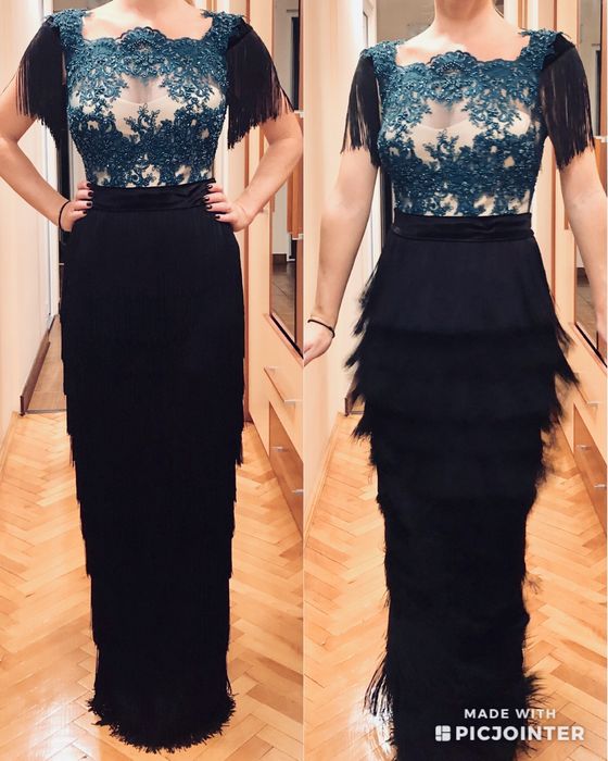 Rochie seara franjuri