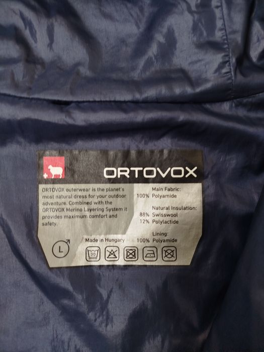 ORTOVOX  SWISS WOOL  мъжко яке с вътрешна изолация от вълна