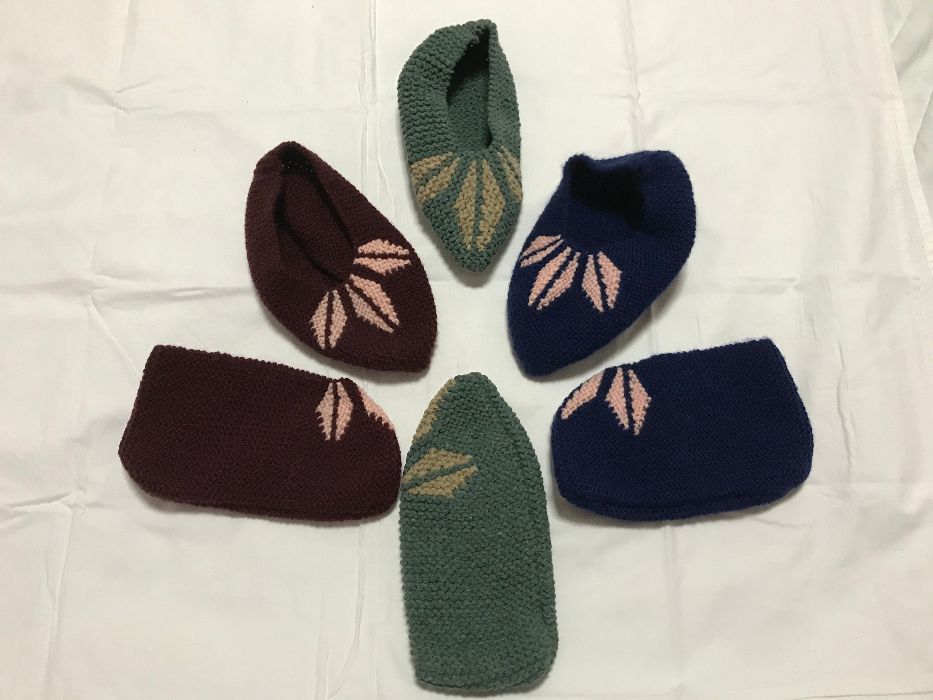 Калъфки за възглавници Декоративни Плетени Терлици, Пантофи