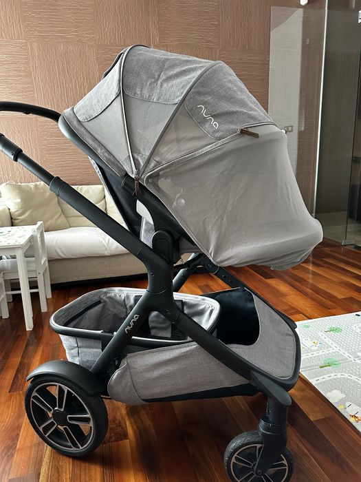 NUNA Travel System Demi Grow Double Stroller + Pipa Next За породени деца или близнаци / Комбинирана количка Нуна + столче за кола