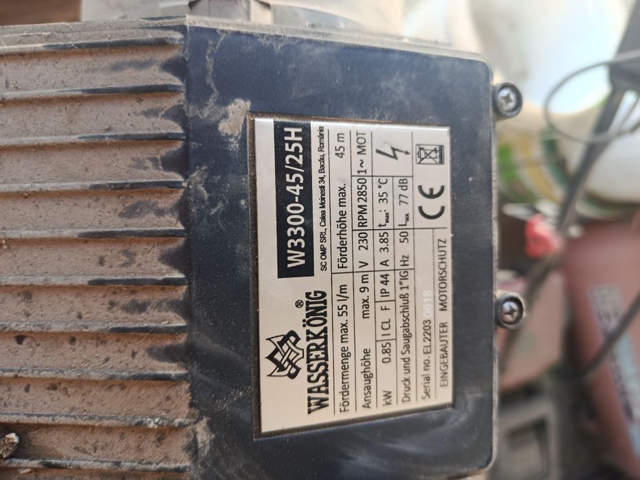 Hidrofor wasserkonig pentru piese sau reparat