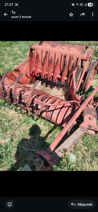 Tractoras 4x4 cu remorca si balotiera + remorcă basculabila cu o axa