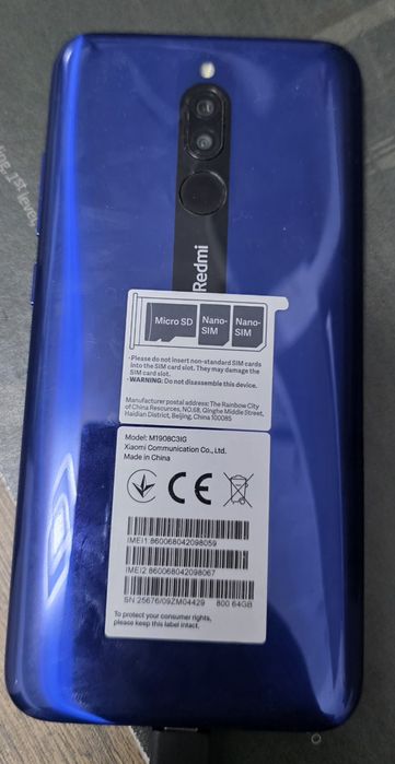 Xiaomi Redmi 8 blue sapphire