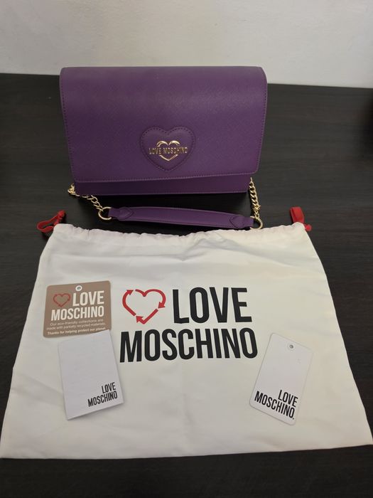 Geantă mov Love Moschino originală