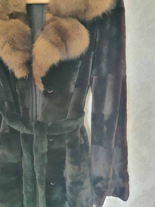 Шуба стриженная норка S-M