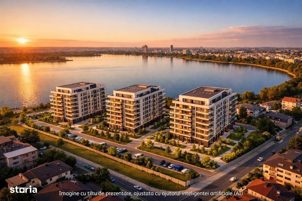 Teren 3771 mp,zona Lacul Morii, Vedere catre lac