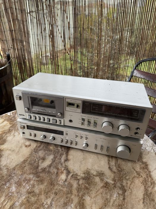 Technics amplificator receiver si deck casetofon metal hi fi
