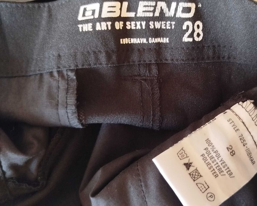 модерен, дамски панталон, ниска талия, широк крачол -Blend- нов, US28