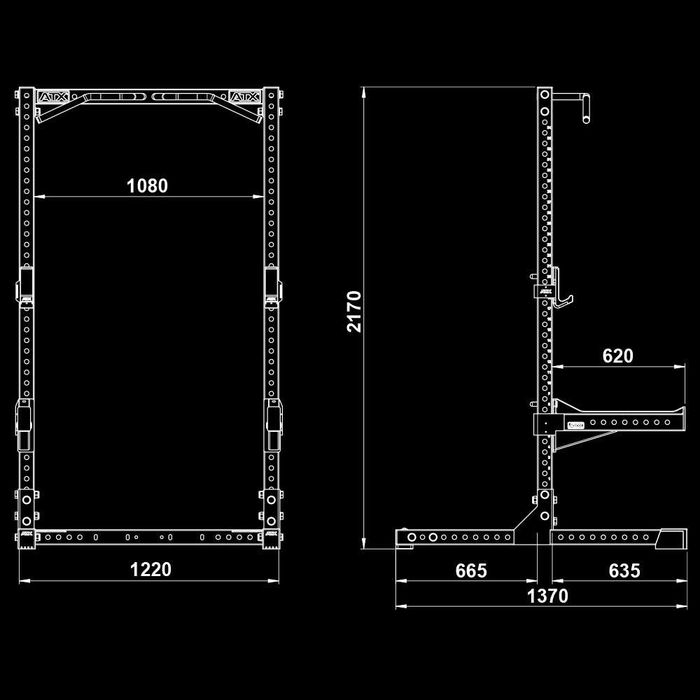 Силова Стойка / Фитнес Стойки / Half Rack / Станция Клек