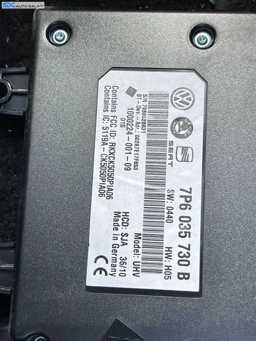Calculator Bluetooth Volkswagen Scirocco 2009 - 2014 Cod 7P6035730B [LR1028]