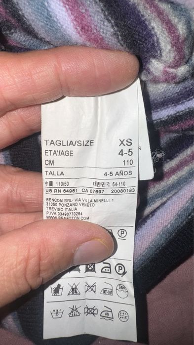 Теплые пуловера от бенетон