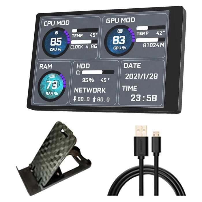 Мини екран за PC кутия