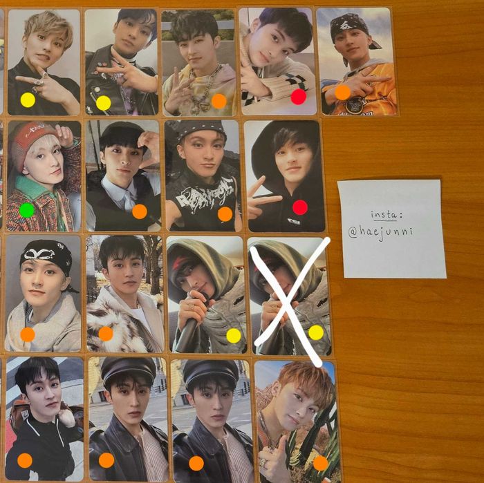 kpop photocards (nct, twice, red velvet)