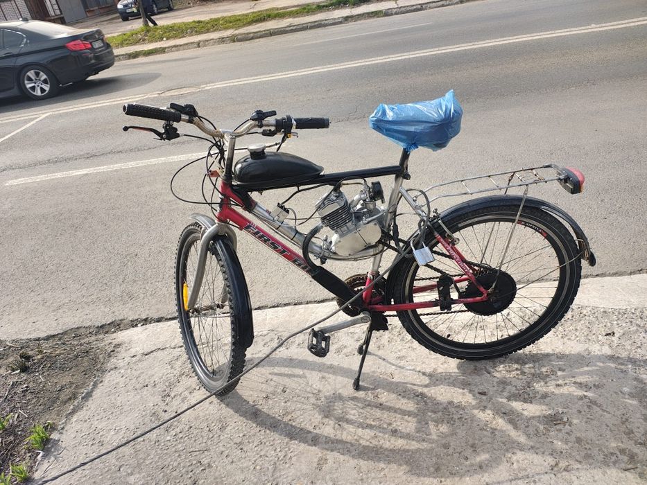 Bicicleta cu motor nou 80cc la 1000 lei