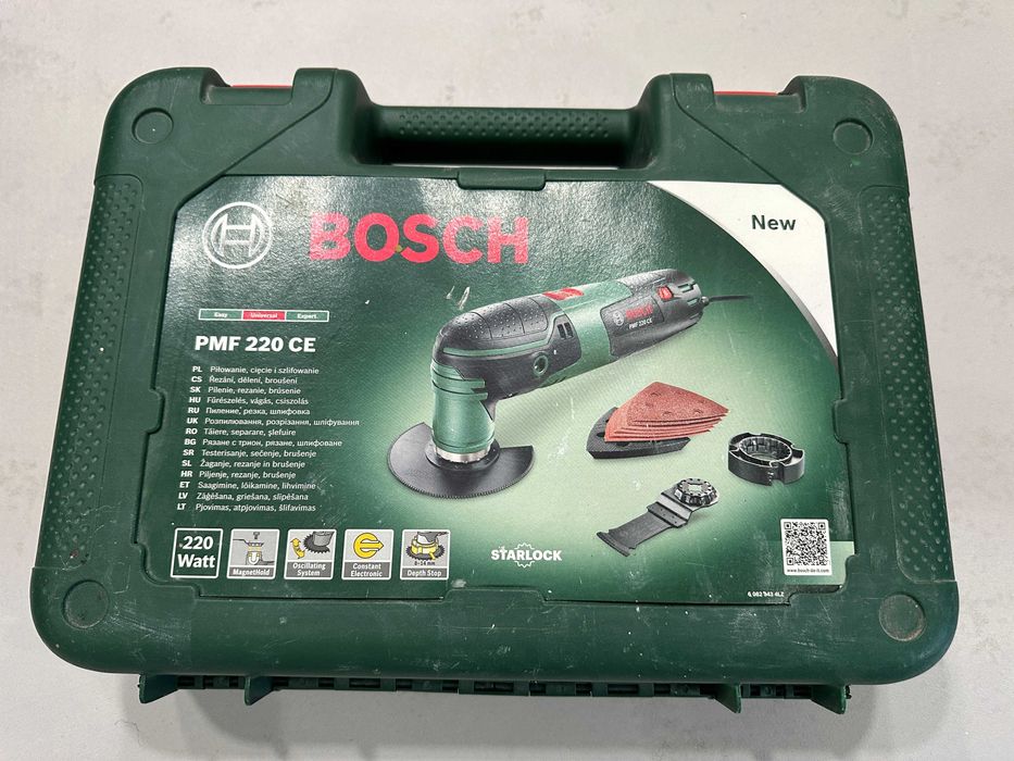 Bosch PMF 220 CE Starlock cu valiza si accesorii - multifunctionala oscilanta 220W