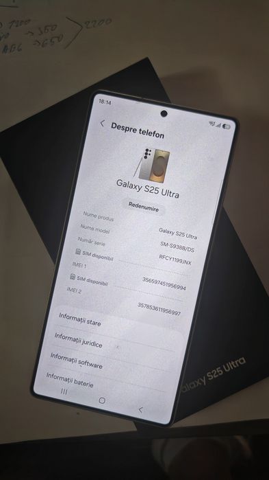 Samsung S 25 ultra 512 GB
