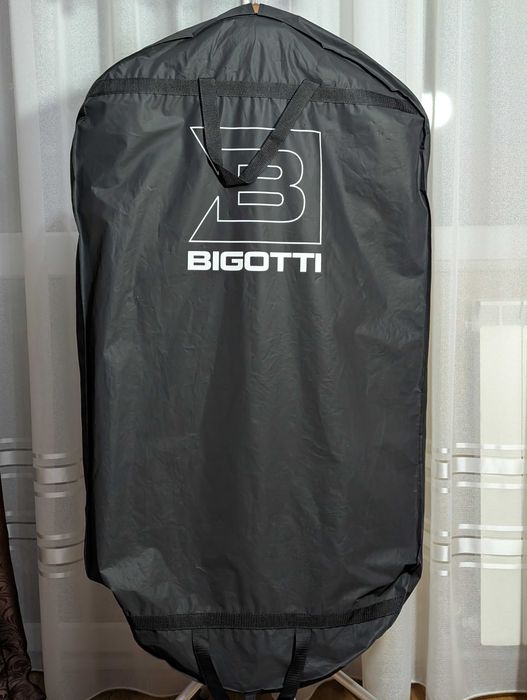 Costum Bigotti, Merlin, Marime 48, Talie I, negru, 100% lana