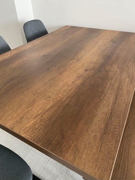 Масивна маса и пейка ръчна изработка