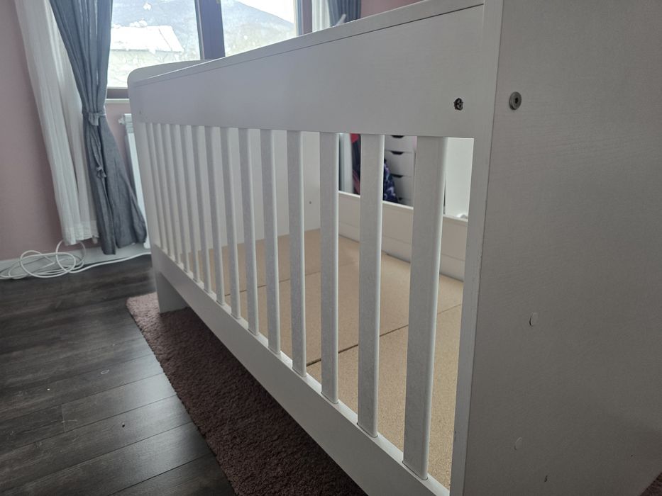 Детска дървена кошара 70/140 с матрак