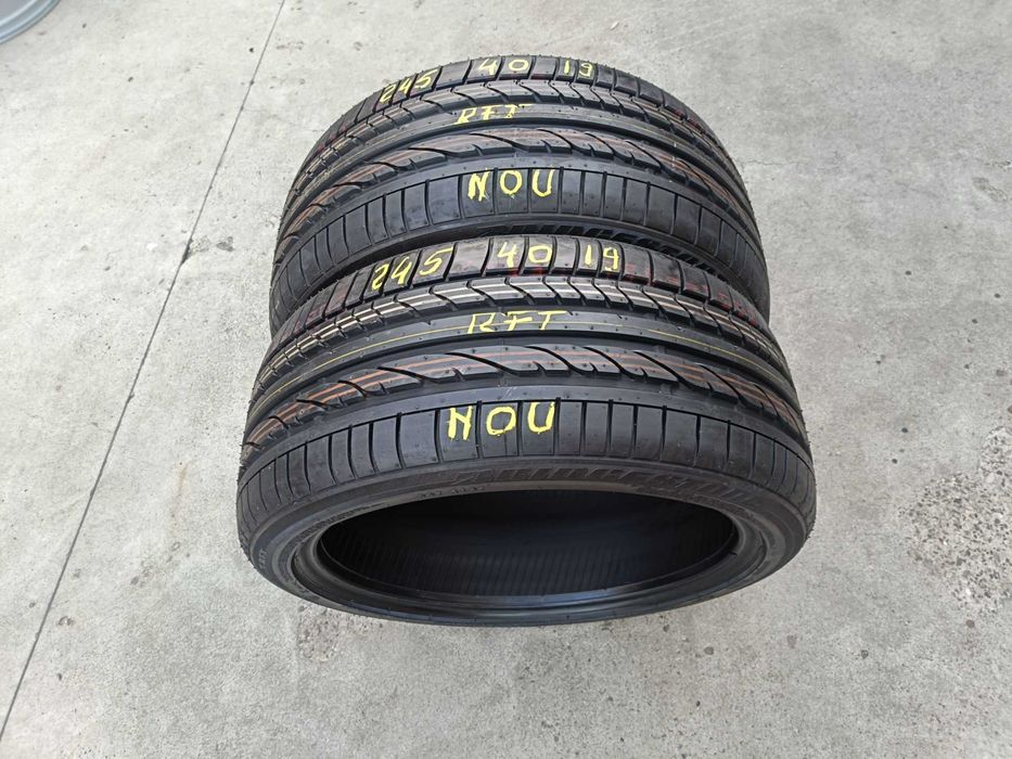 Doua anvelope noi de vara 245 40 19 bridgestone potenza run flat
