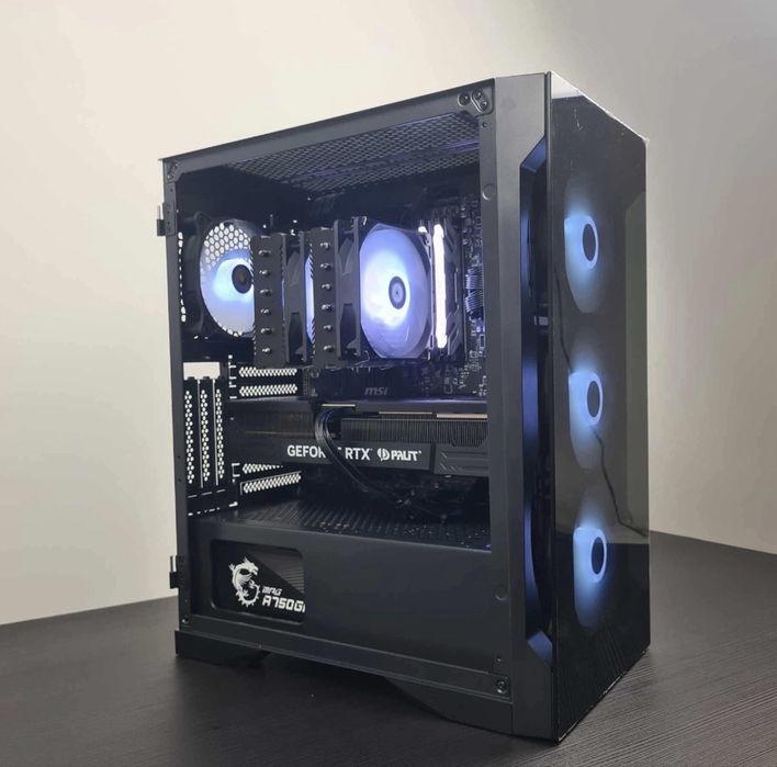 Геймърски компютър + Ryzen 5 7500F + RTX 4070 + 32GB + DDR5