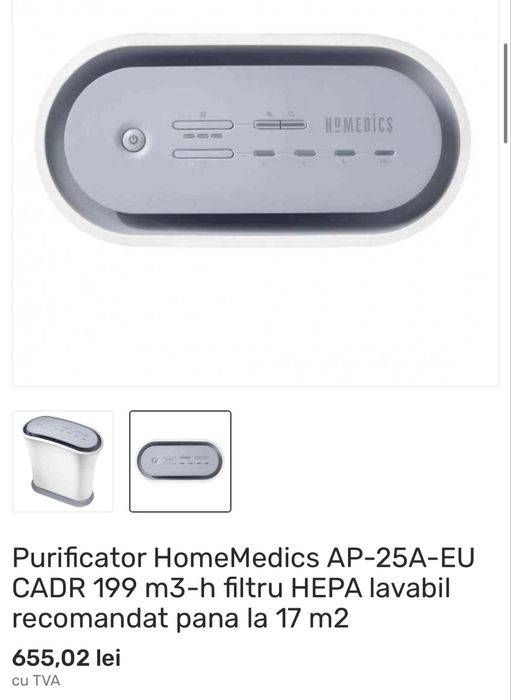 Purificator aer HomeMedics