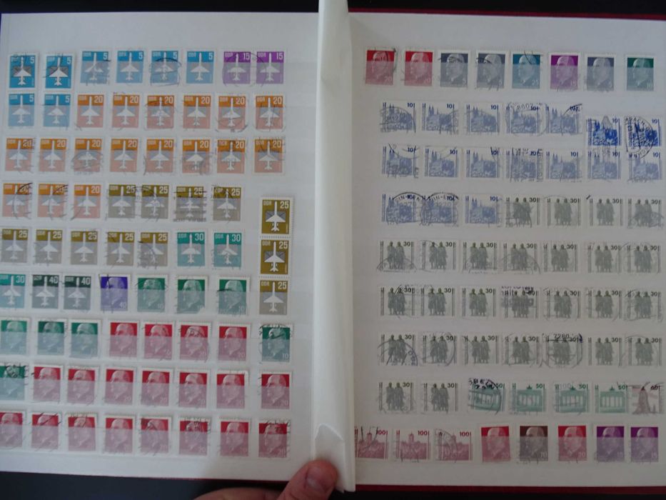 Germania DDR - Clasor cu timbre stampilate uzuale (Lot 336)