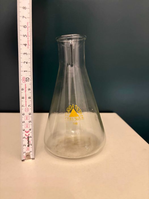 Recipiente laborator TUDATERM sticlă borosilicat, rare, anii 1950