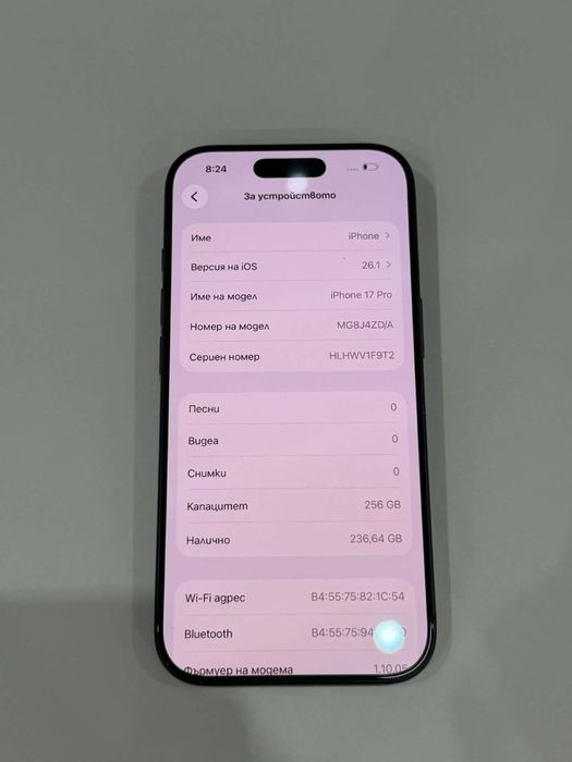 iPhone 17 Pro Titanium Blue 256GB
