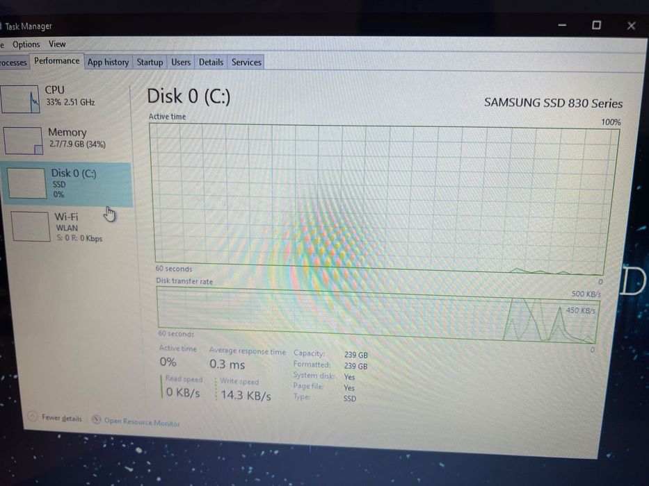 Laptop Acer 7741G i5 8gb 256ssd 17.3 ecran