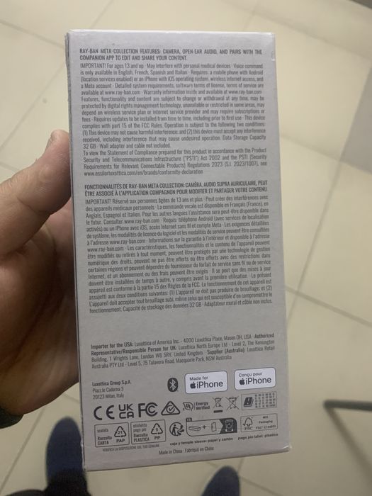 Rayban meta ochki s50 yangi 2 ta bor