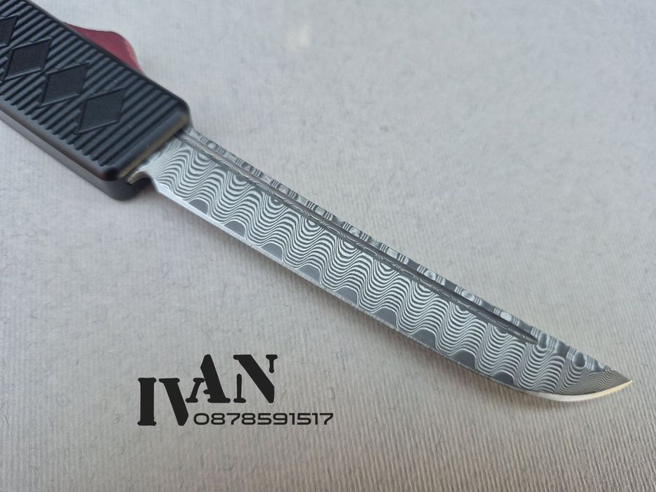 Японски автоматичен нож Shogun OTF от дамаска стомана VG10