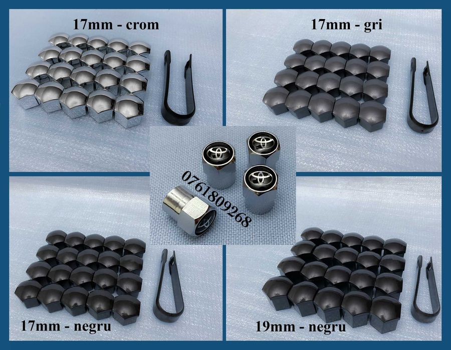 Capace jante aliaj Toyota / Hyundai / Kia / Suzuki 54 57 58 60 62mm