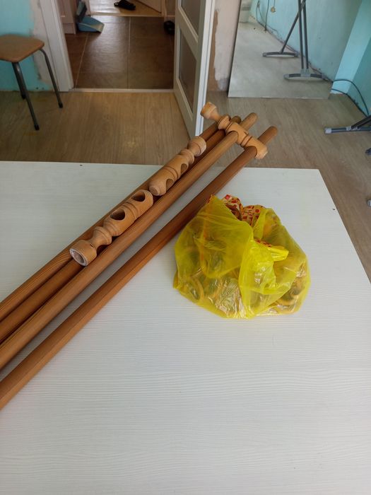 Продам гардины дерево двойные
