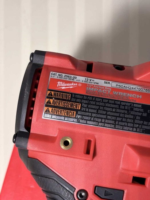 Milwaukee 2563/2  M12 FCIWF12G3 Stubby 745nm impact