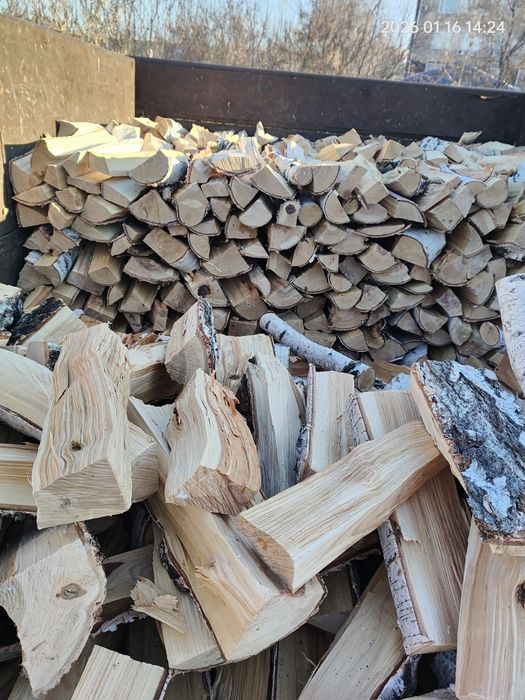 Дрова берёза колотая. Доставка и Самовывоз